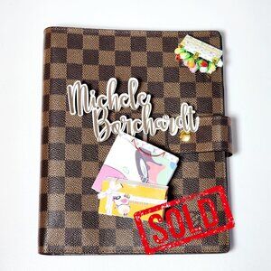 Agenda GM Large Ring Agenda Damier Ebene ❌❌SOLD❌❌